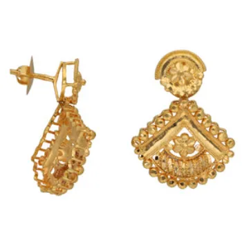 Pure White Gold Earring 